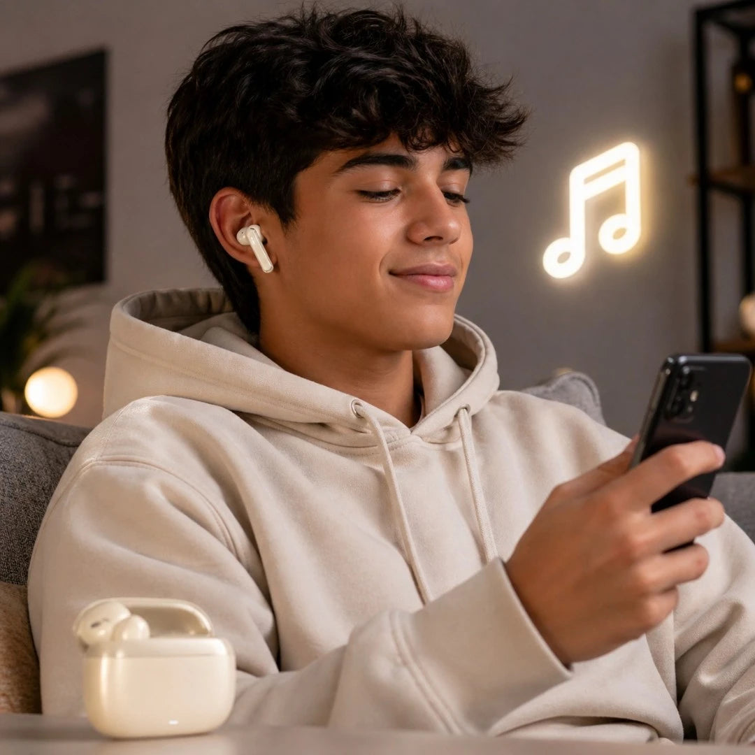 Audífonos Inalámbricos Bluetooth 6.0 Con Estuche Recargable Tipo C BUSD PRO300
