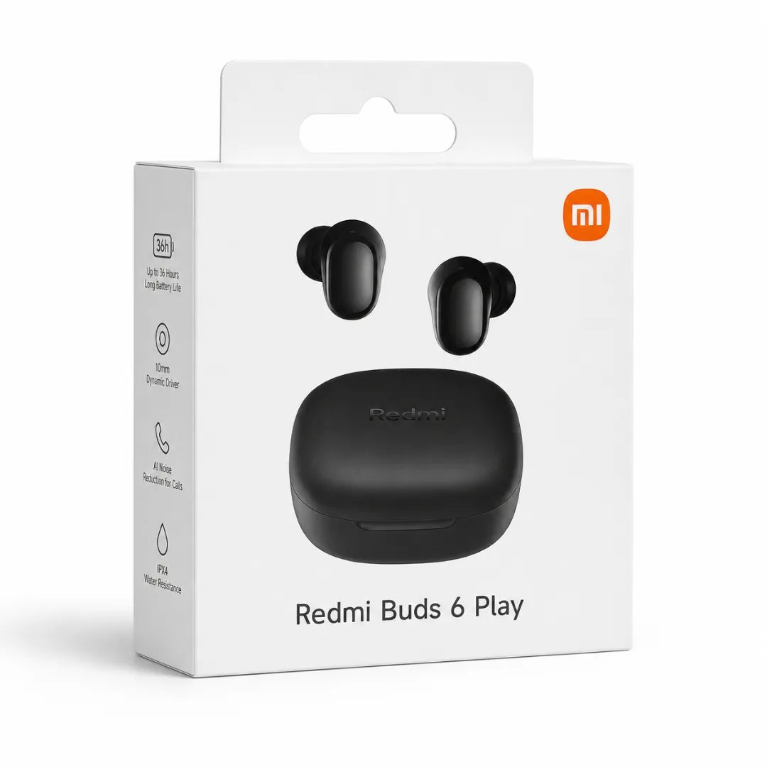 Audífonos Inalámbricos Bluetooth Con 36 Horas De Batería Y Carga Rápida Redmi Buds 6 Play Xiaomi