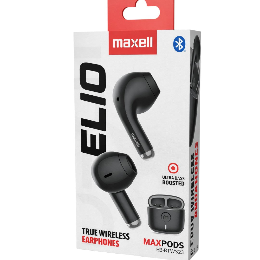 Audífonos Inalámbricos Bluetooth Con Ultra Bass Y Hasta 12 Horas De Batería Maxell EB-BTTWS23