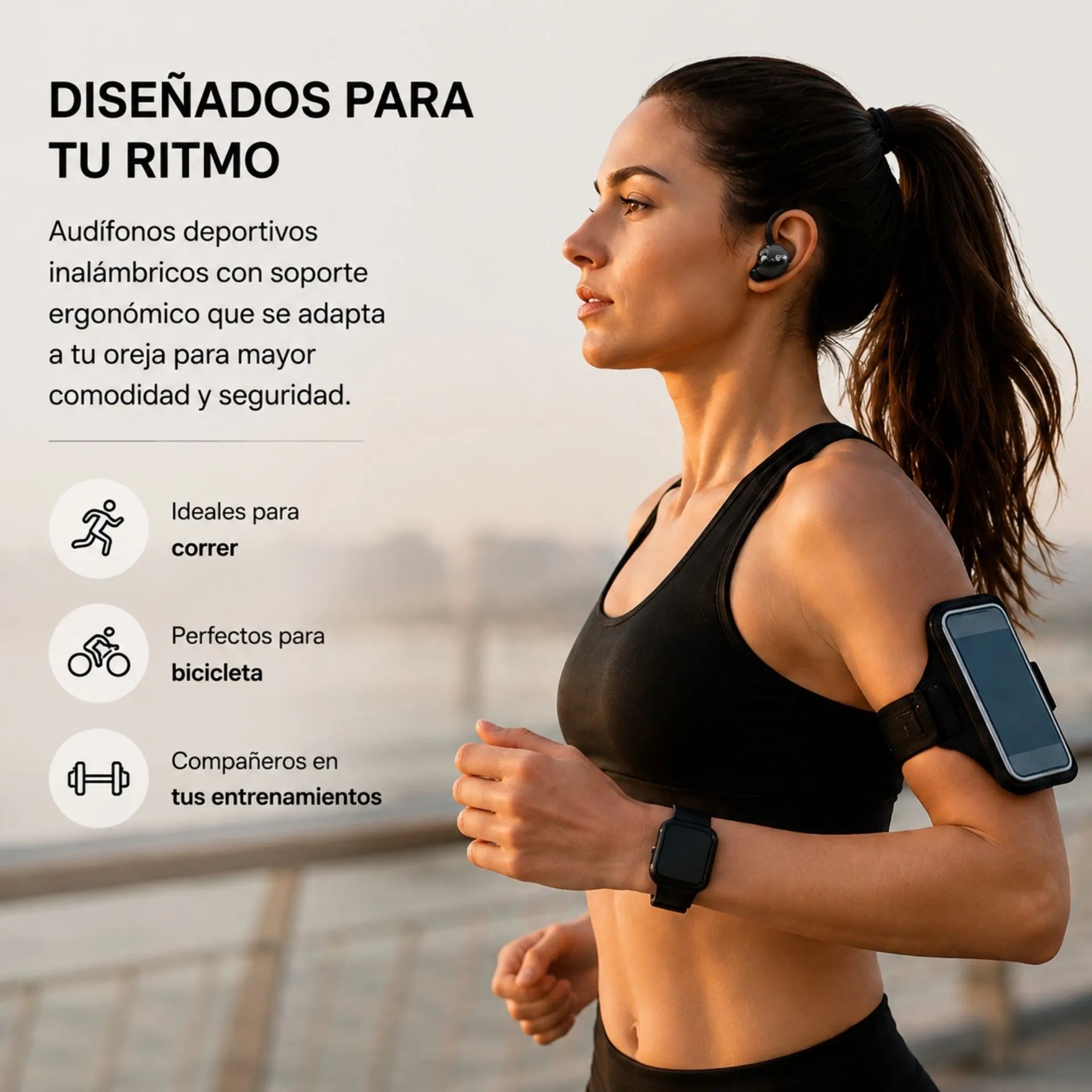 Audífonos Deportivos Inalámbricos Bluetooth 5.4 Con Estuche De Carga SGS S76 B2B