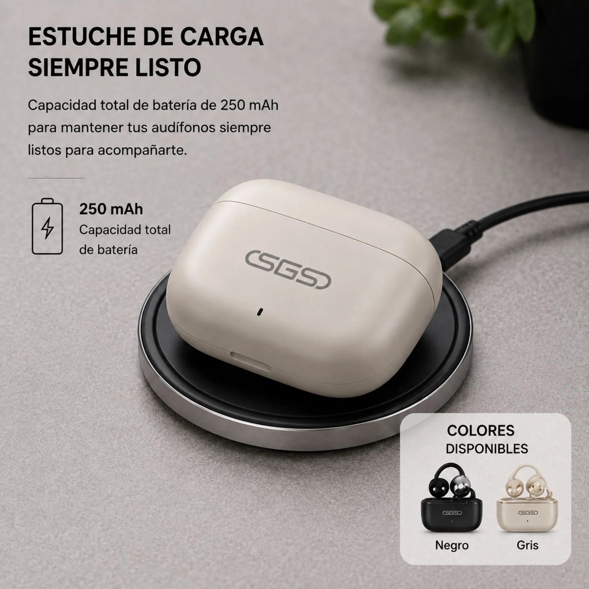 Audífonos Deportivos Inalámbricos Bluetooth 5.4 Con Estuche De Carga SGS S76 B2B