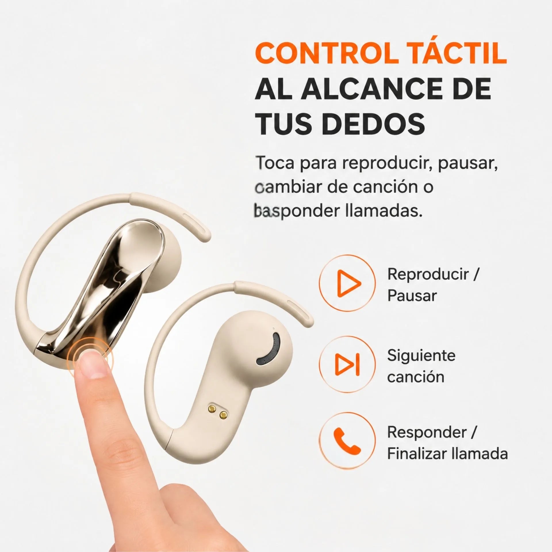 Audífonos Inalámbricos Bluetooth 5.4 Hi-Fi Control Touch N72