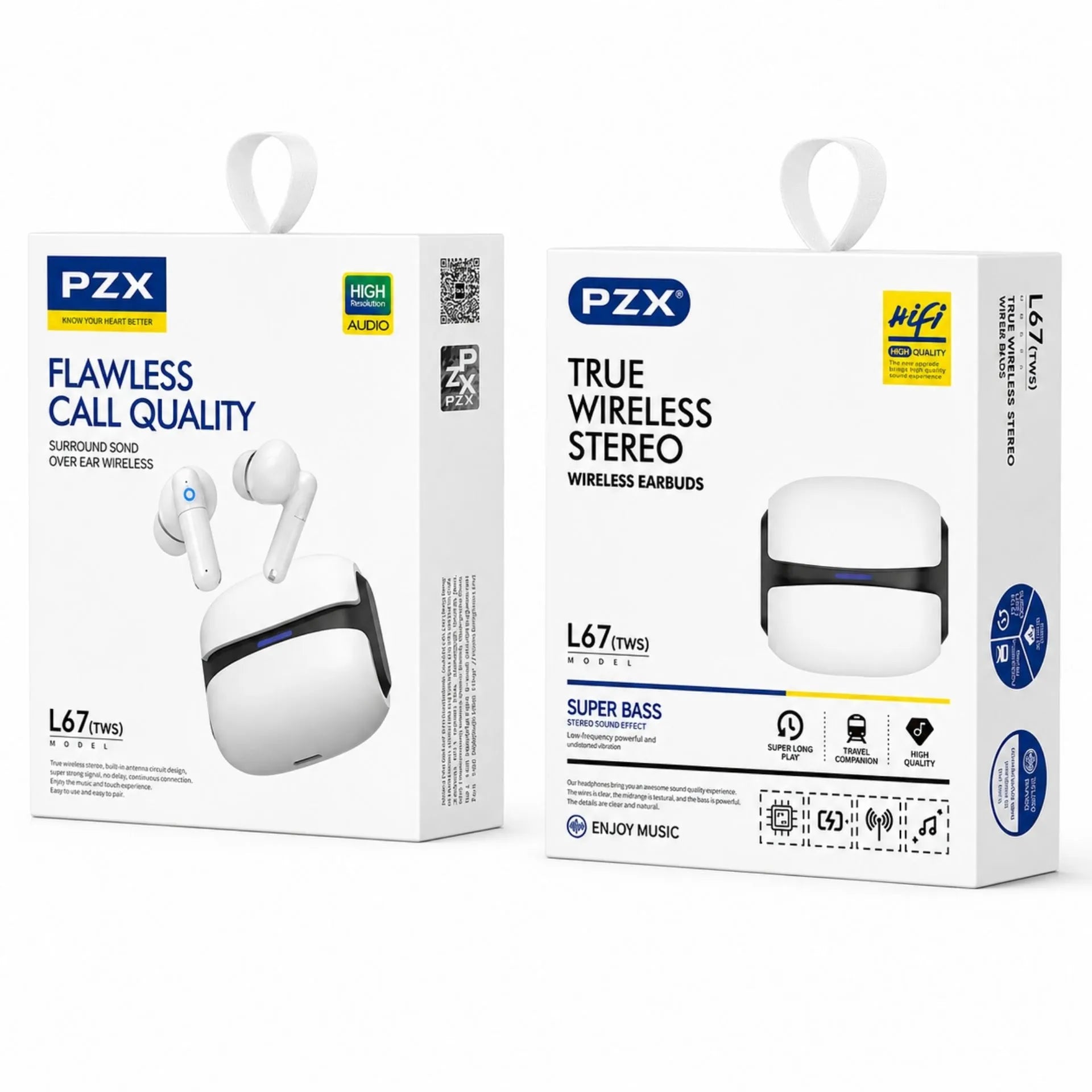 Audífonos Inalámbricos Bluetooth Recargables Hi-Fi PZX L67