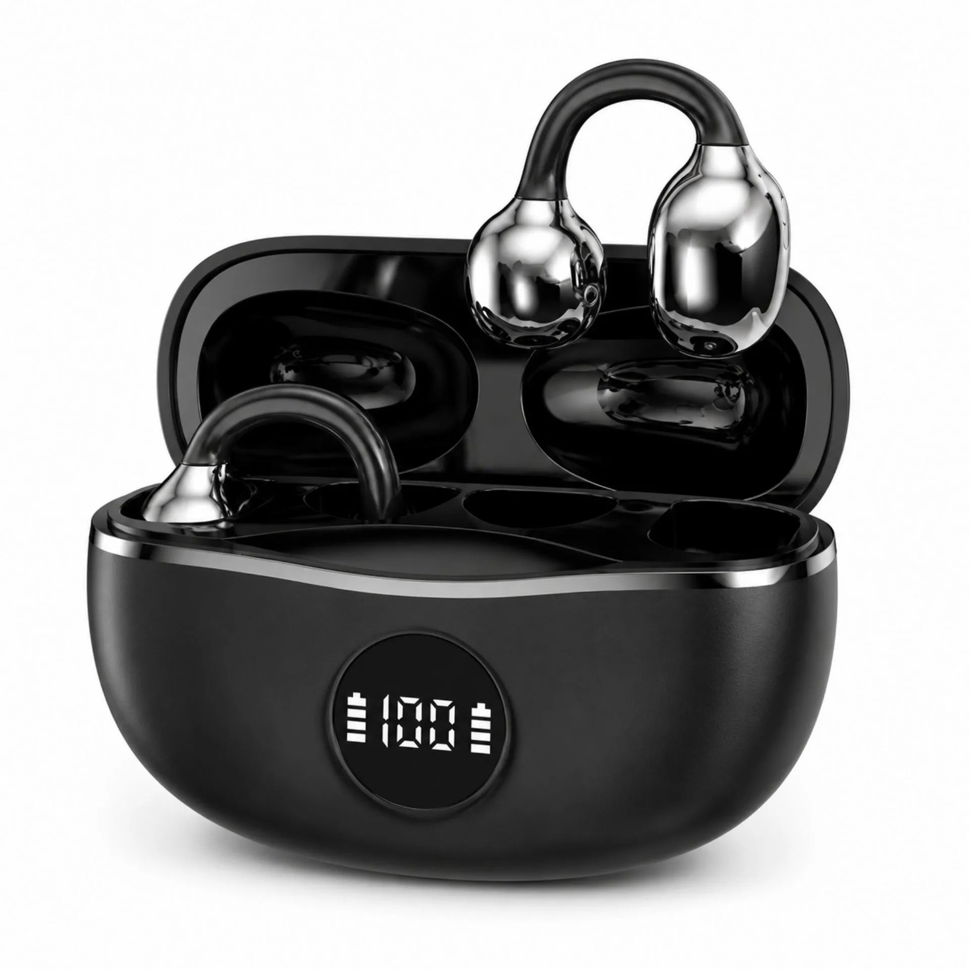Audífonos Bluetooth Inalámbricos Con Pantalla Digital Y Estuche De Carga S88