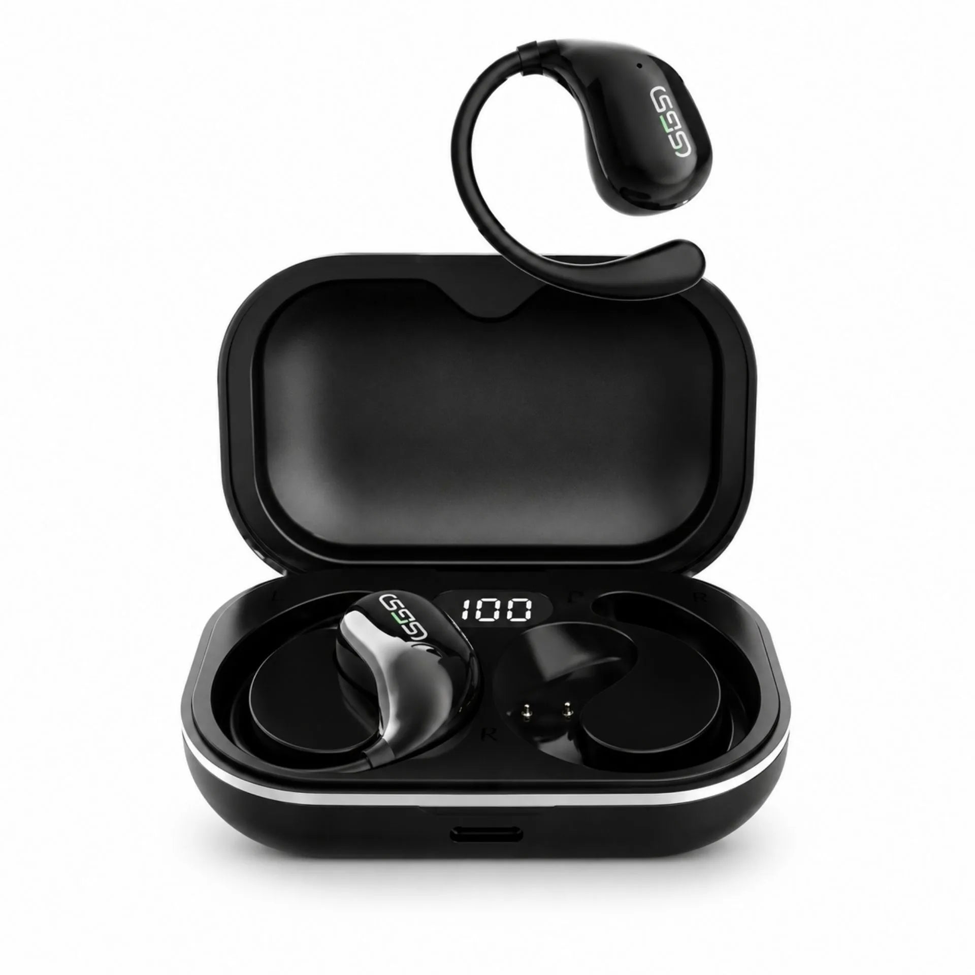Audífonos Deportivos Inalámbricos Bluetooth 5.3 Con Pantalla Digital SGS S57