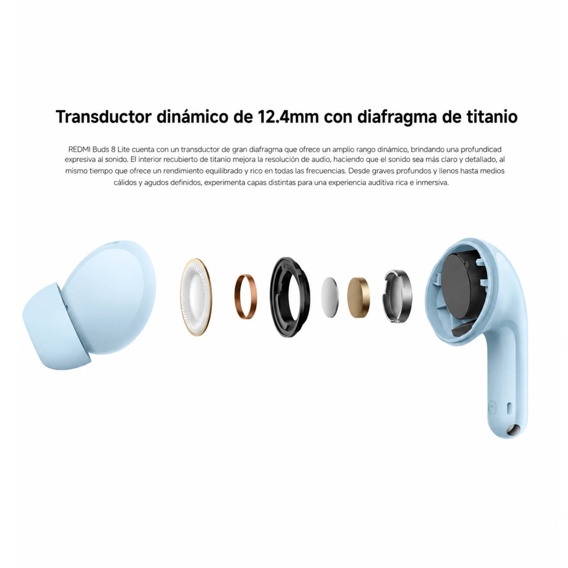 Audífonos Inalámbricos Xiaomi Redmi Buds 8 Lite Con ANC Bluetooth 5.4