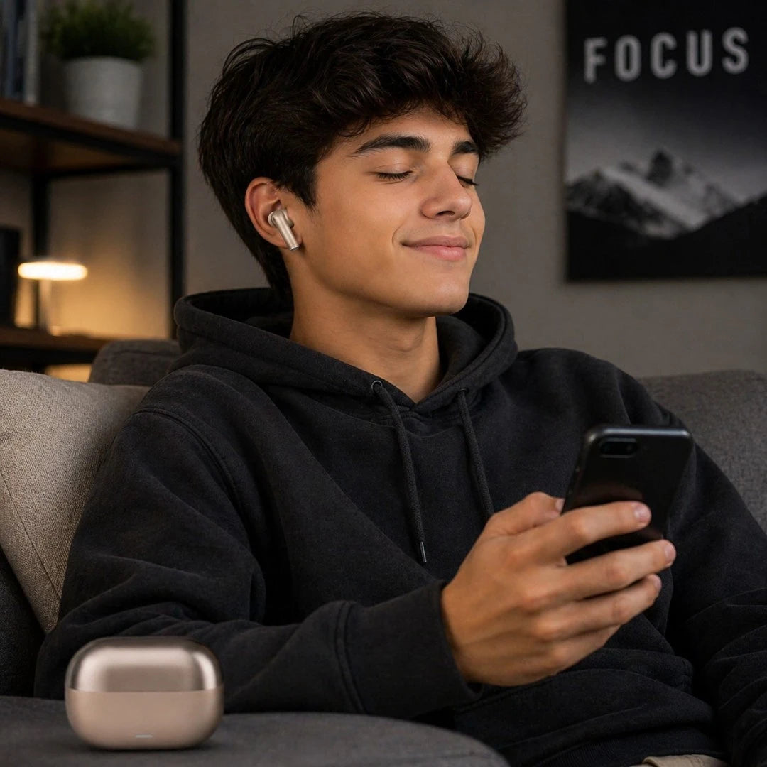 Audífonos Inalámbricos Bluetooth Recargables Con Estuche De Carga P300