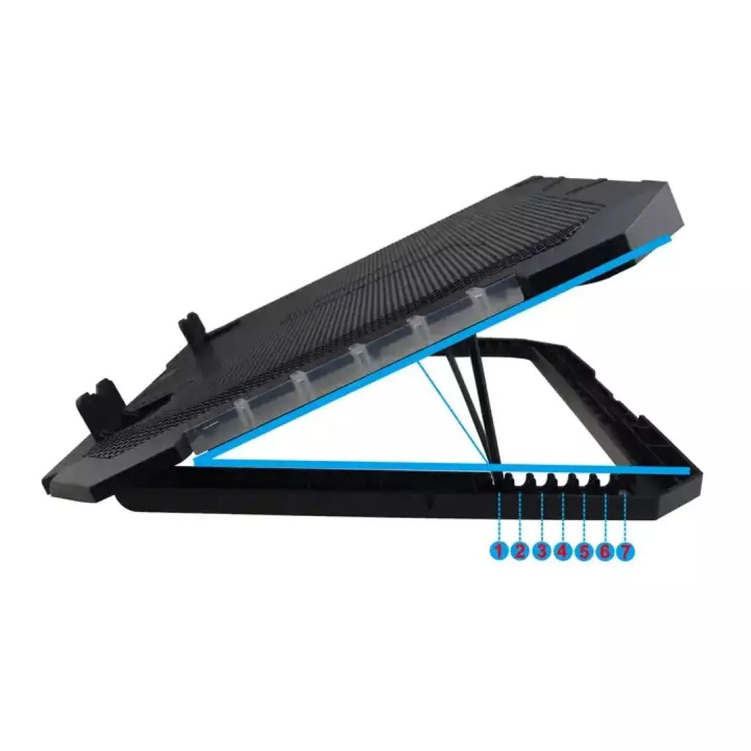 Base Refrigerante Para Computador Ajustable 5 Niveles Jertech KL-332
