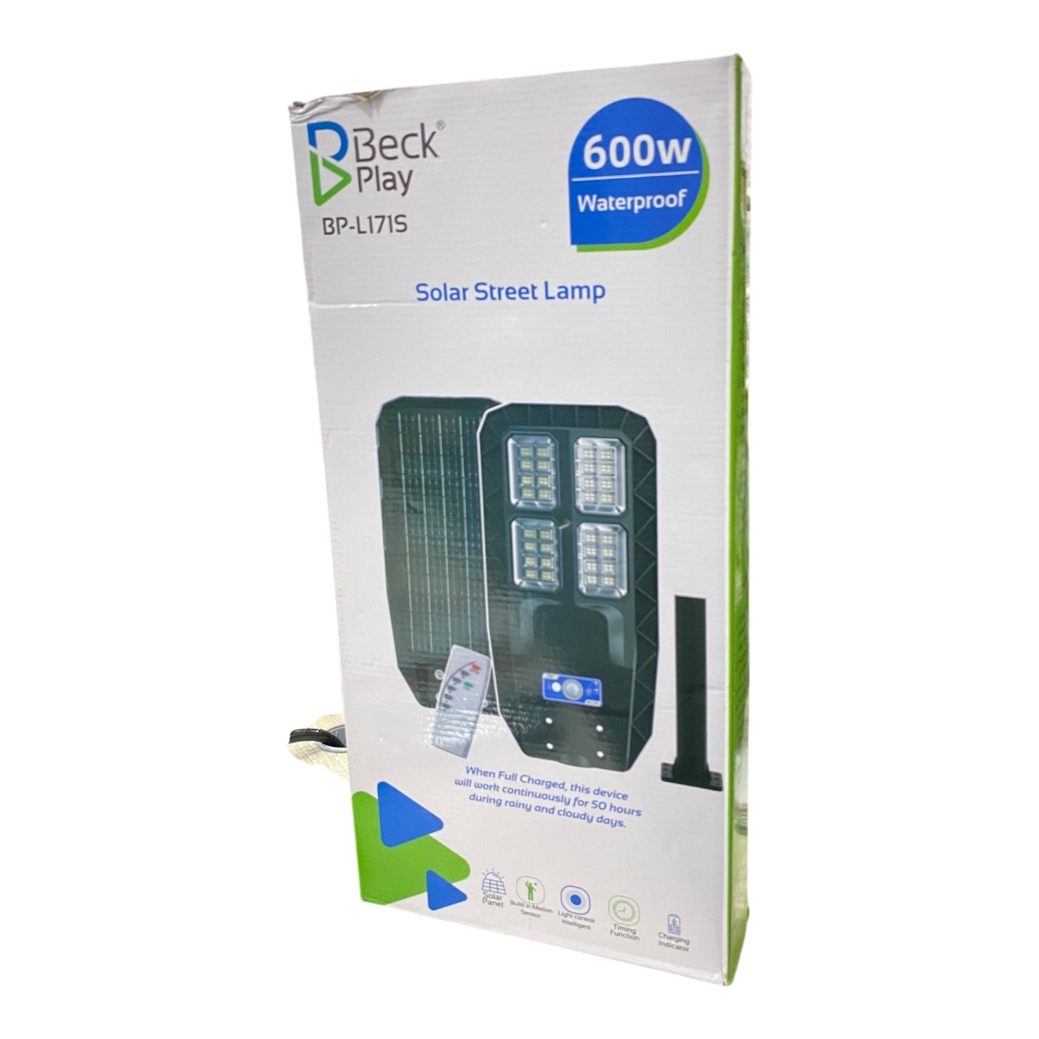 Luz Led Recargable con Panel Solar 600W BP-L171S B2B DESTAPE!!