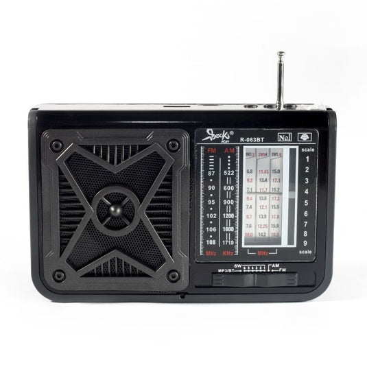 Radio Parlante Recargable Transistor AM/FM Bluetooth Panel Solar BP-R063BT