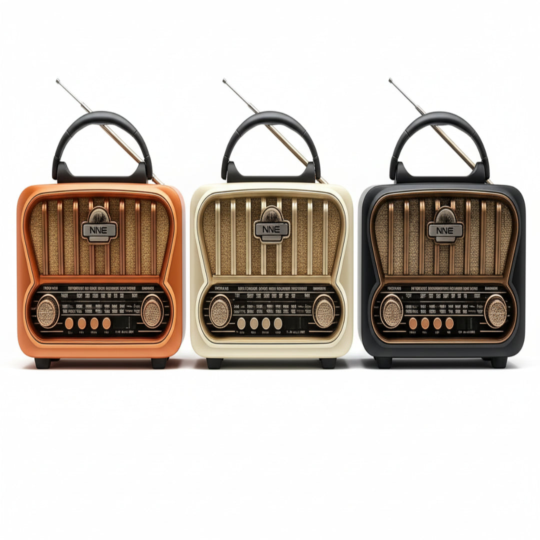 Radio Beck Play Estlo Vintage De 3 bandas AM/FM/SW Con Potencia De 5w BP-RV104BT