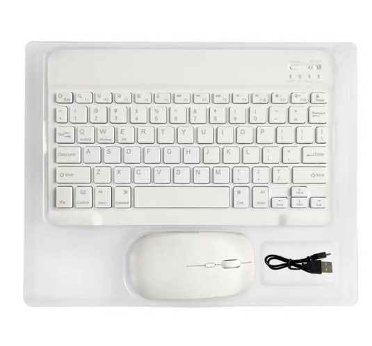 Combo Teclado Mouse Inalambrico Recargable Bluetooth BT209 ¡Envio Grat