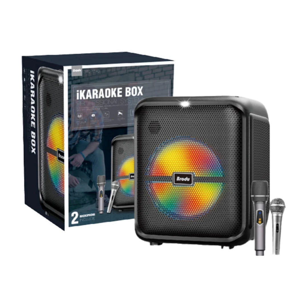 Radio Parlante Con Bocina De 8" Recargable Portail BTS-1740