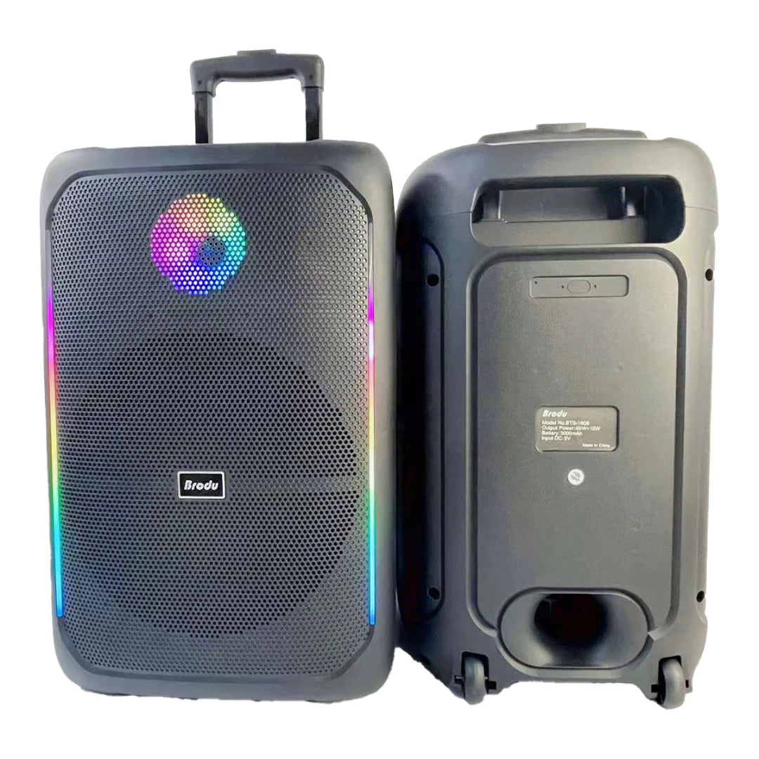 Cabina De Sonido Recargable Con Bocina De 12" BTS-1808