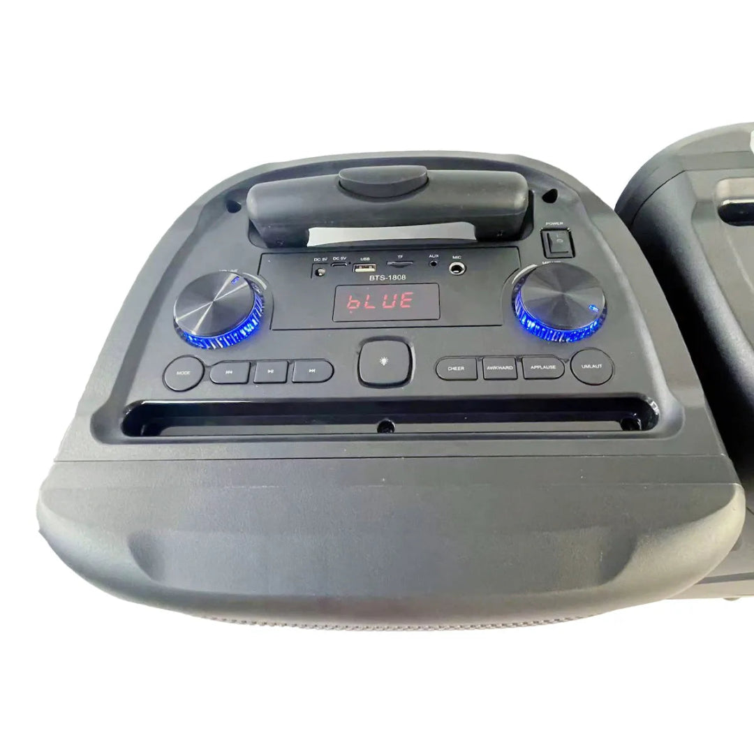 Cabina De Sonido Recargable Con Bocina De 12" BTS-1808
