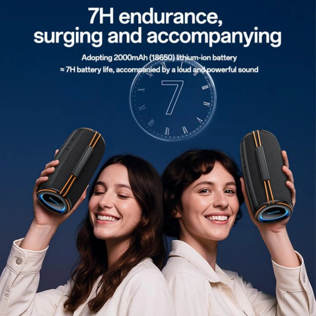Parlante Bluetooth Portátil Función TWS Y Batería Recargable BTS-2410