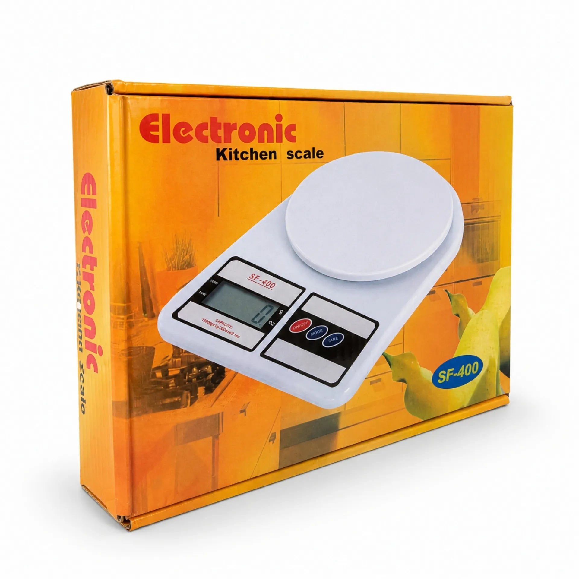 Báscula Digital De Cocina 10Kg Con Pantalla LCD Y Alta Precisión SF-400