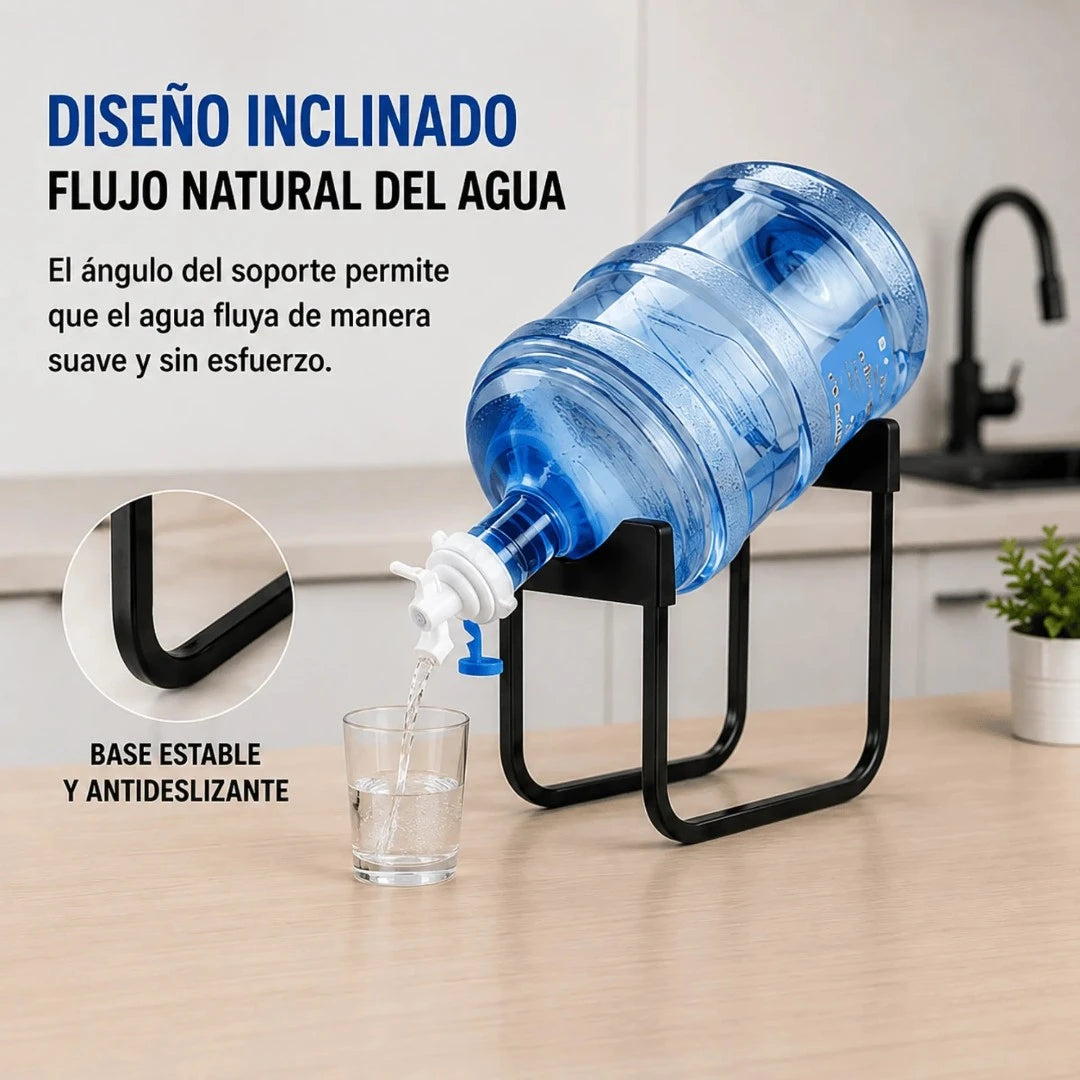 Soporte Metálico Para Botellón De Agua Con Boquilla Dispensadora AE0512