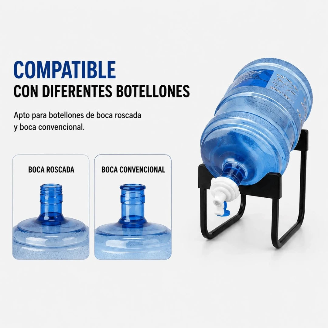 Soporte Metálico Para Botellón De Agua Con Boquilla Dispensadora AE0512