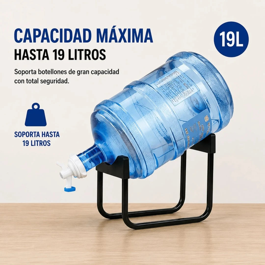 Soporte Metálico Para Botellón De Agua Con Boquilla Dispensadora AE0512