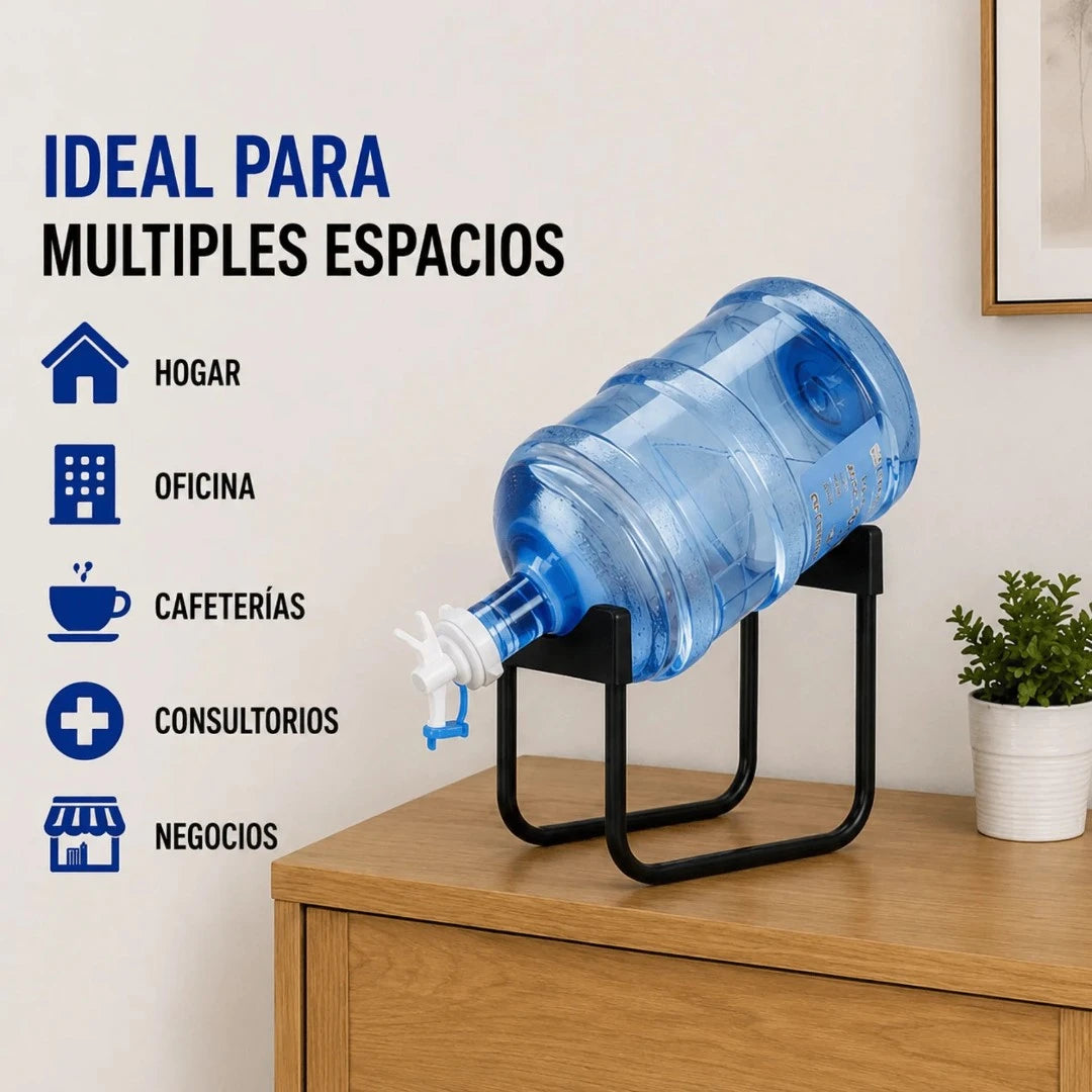 Soporte Metálico Para Botellón De Agua Con Boquilla Dispensadora AE0512