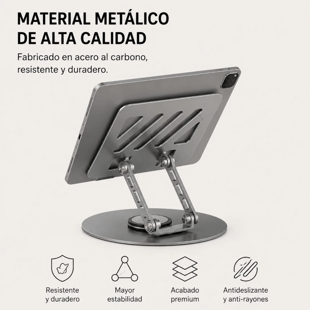 Soporte Metálico Giratorio 360° Para Tablet O Celular Baihuo City MY-7537
