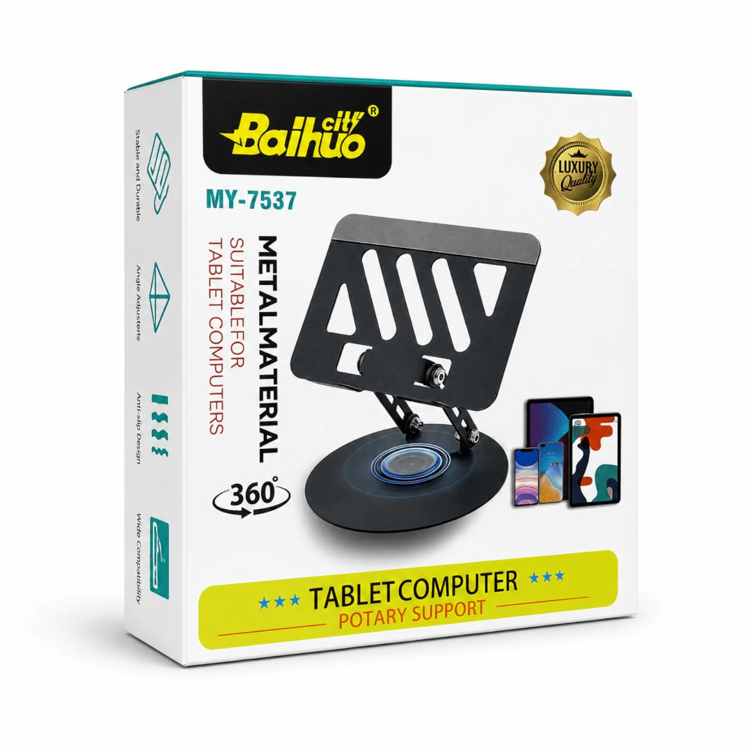 Soporte Metálico Giratorio 360° Para Tablet O Celular Baihuo City MY-7537