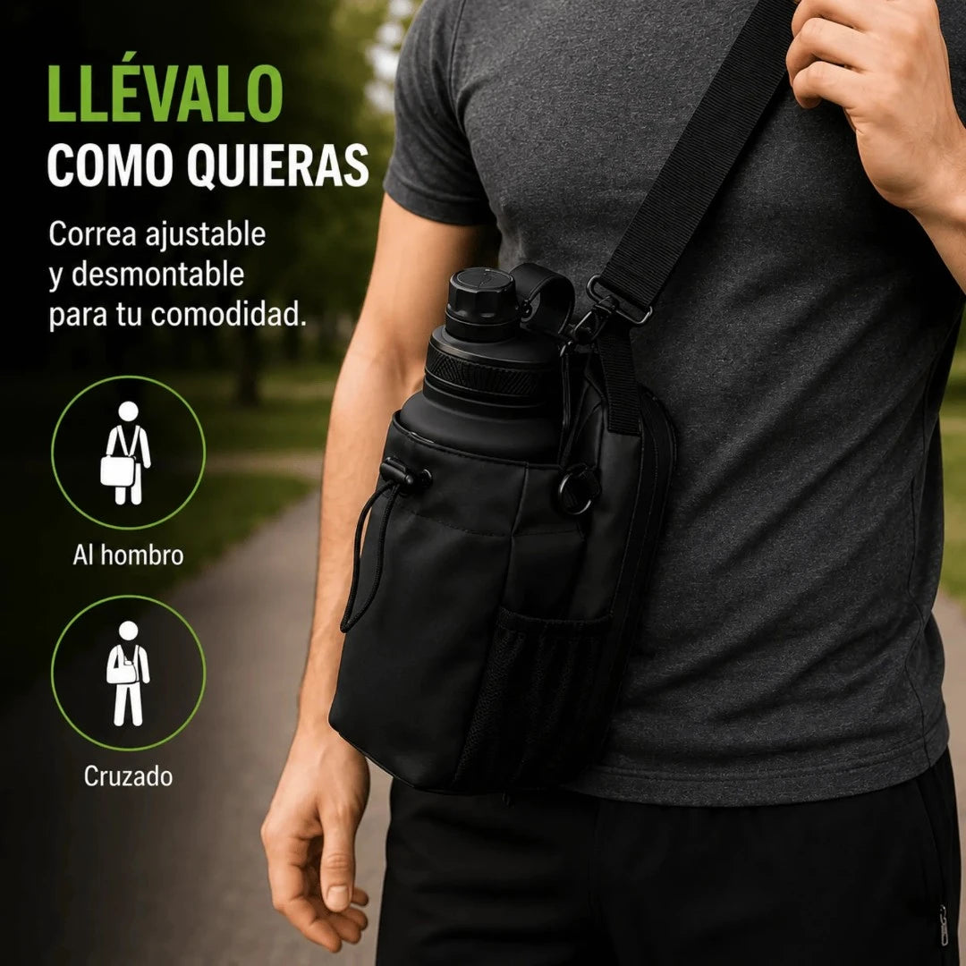 Bolso Deportivo Magnético Porta Botella Con Compartimentos Multifuncionales AE0510