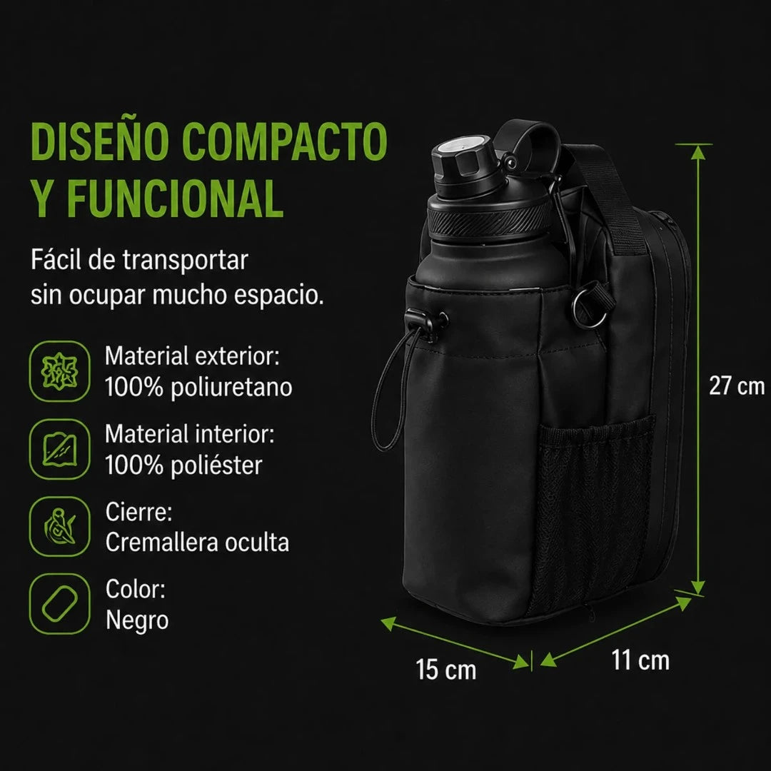 Bolso Deportivo Magnético Porta Botella Con Compartimentos Multifuncionales AE0510