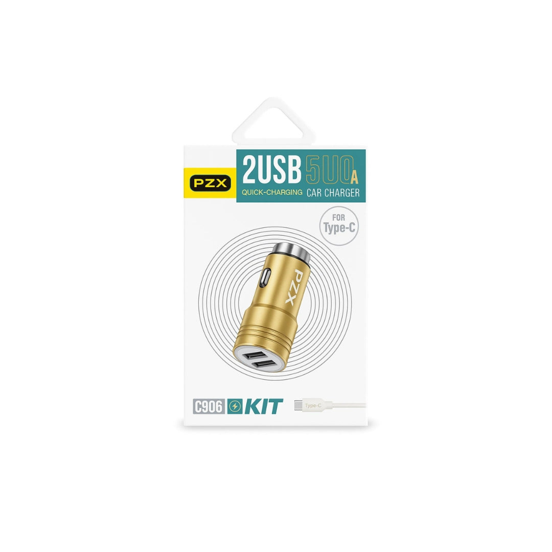 Cargador Vehicular Con Cable PZX C906-C