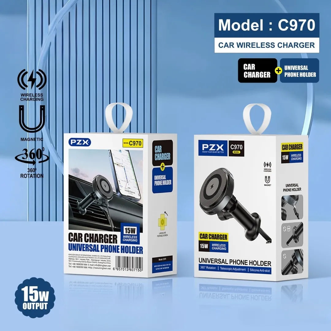 Soporte Pzx De Celular Para Carro Con Carga Magnética C970