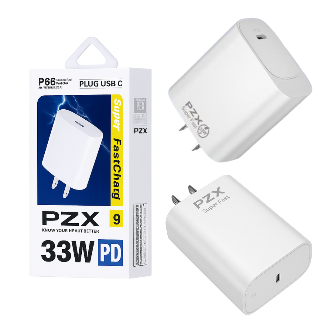 Cargador Para Celular 33W Tipo C-C PZX P66