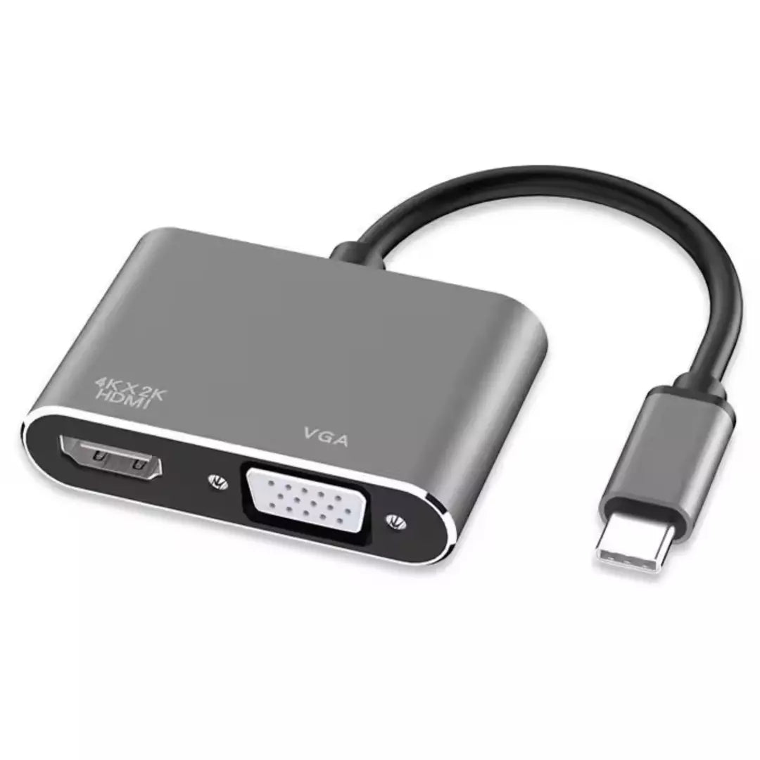 Cable convertidor USB-C a VGA y HDMI LJ-59