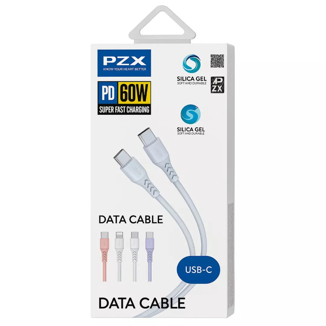 Cable PZX TypeC a TypeC Con Potencia de 60w V209