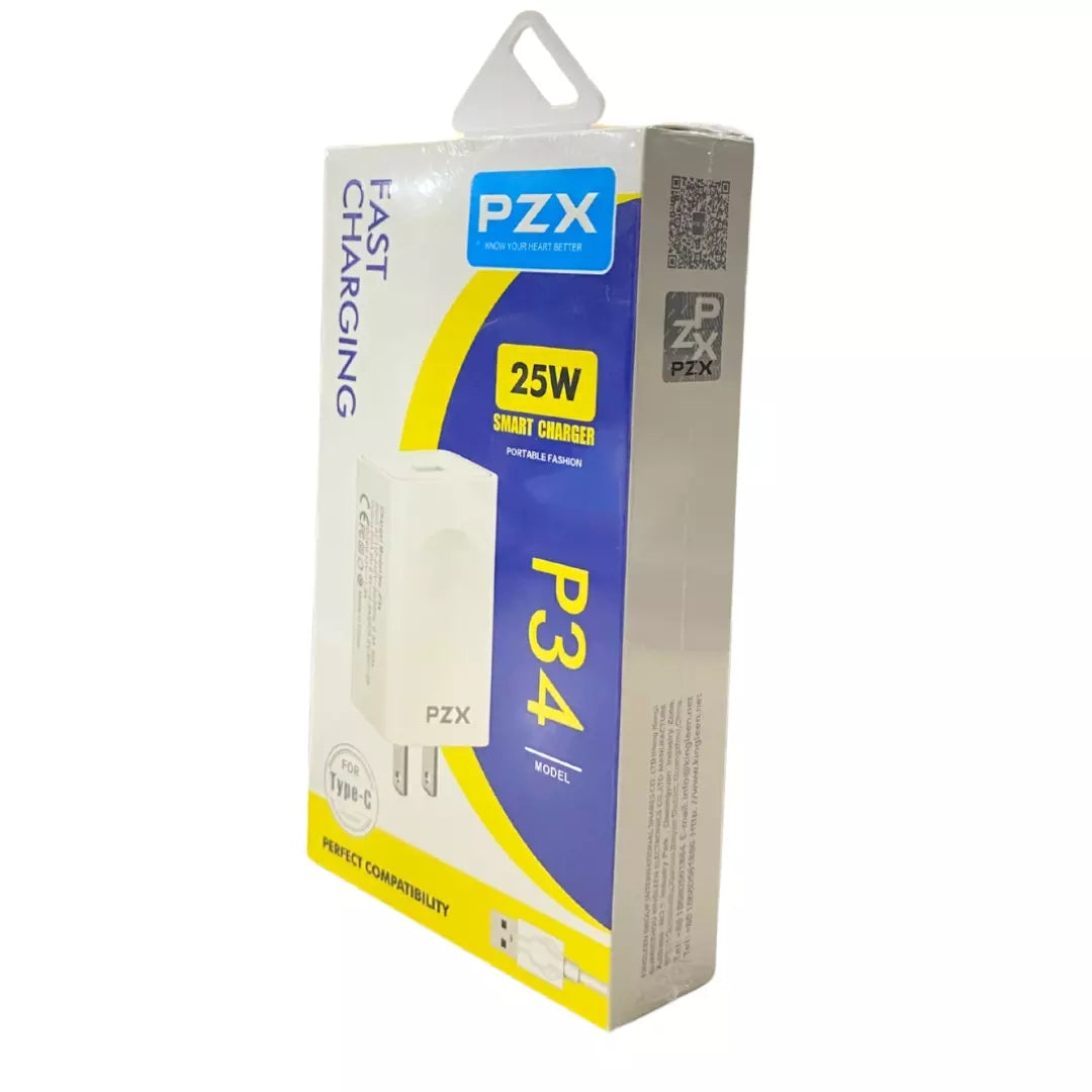 Cargador PZX De 25w Entrada Type-C P34-C