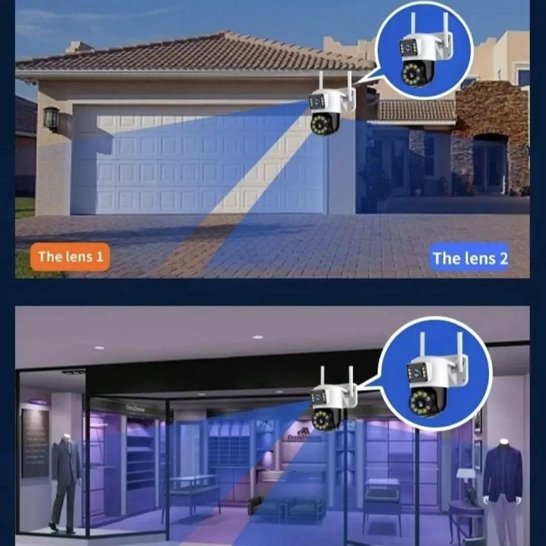 Camara De Vigilancia Doble Lente Wifi TC193-ED2D5-XC B2B DESTAPE!