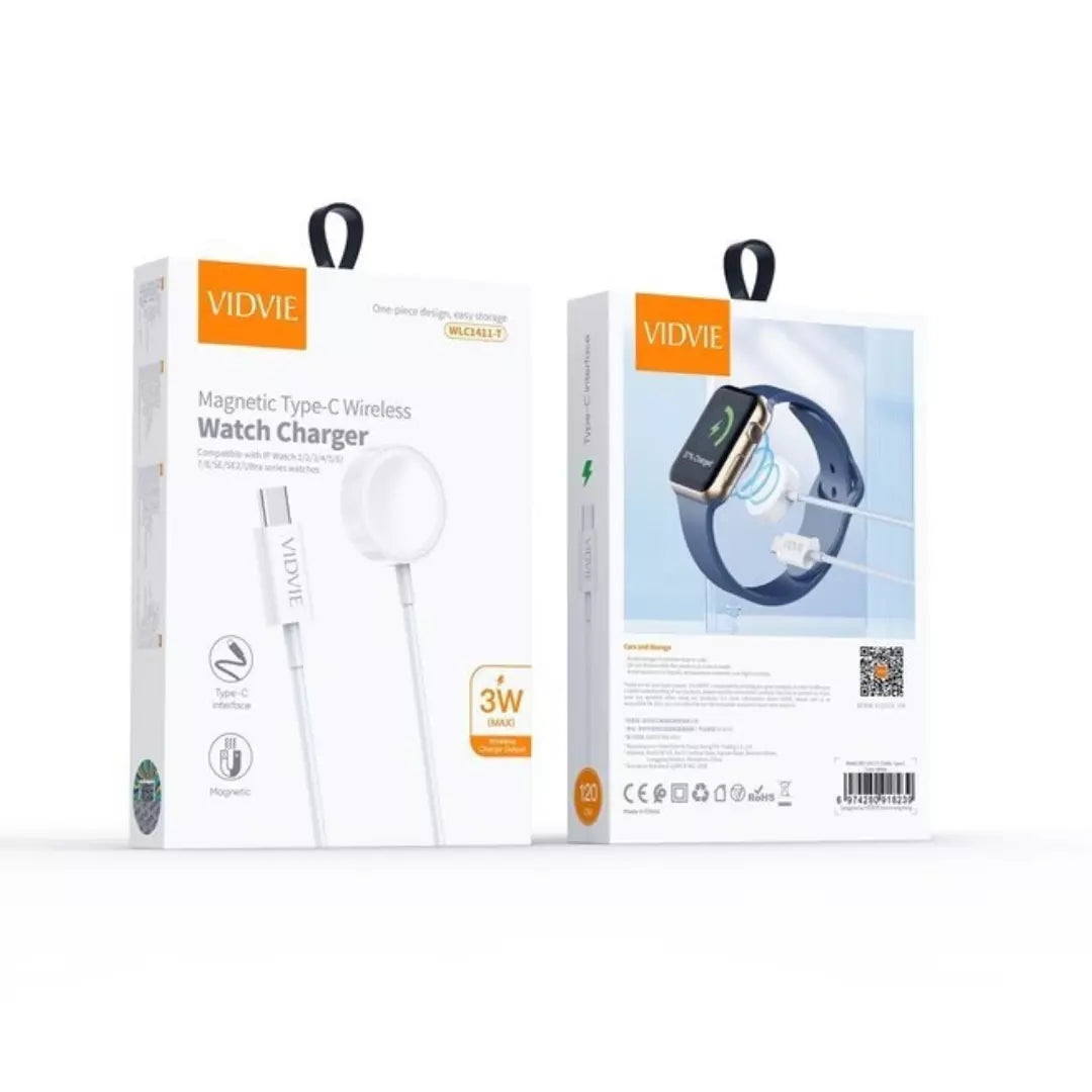 Cargador Inalambrico Vidvie Para Smartwatch WLC1411
