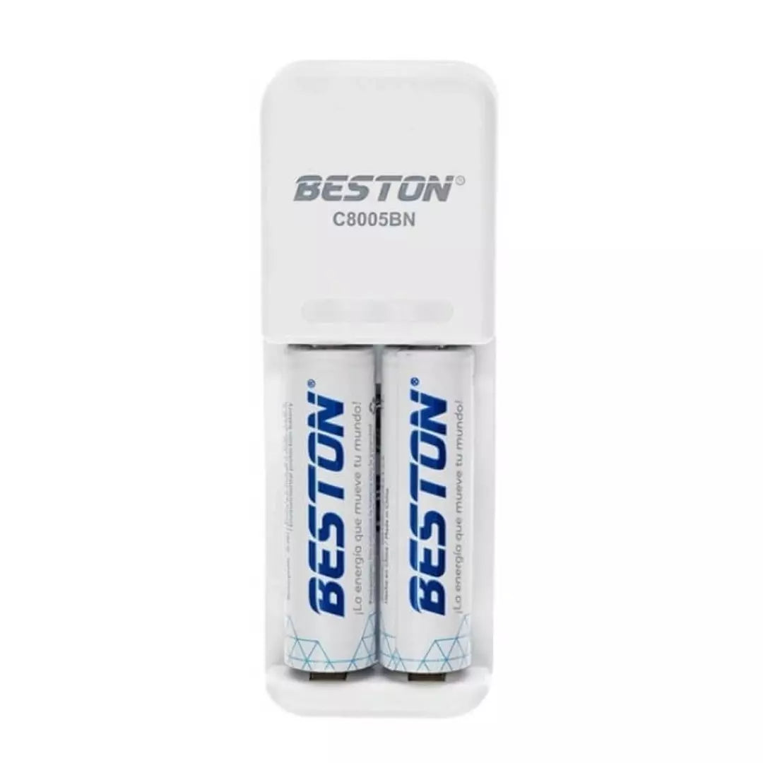 Cargador Beston Para Pilas 2 Puestos BST-C8005BN 9V B2B