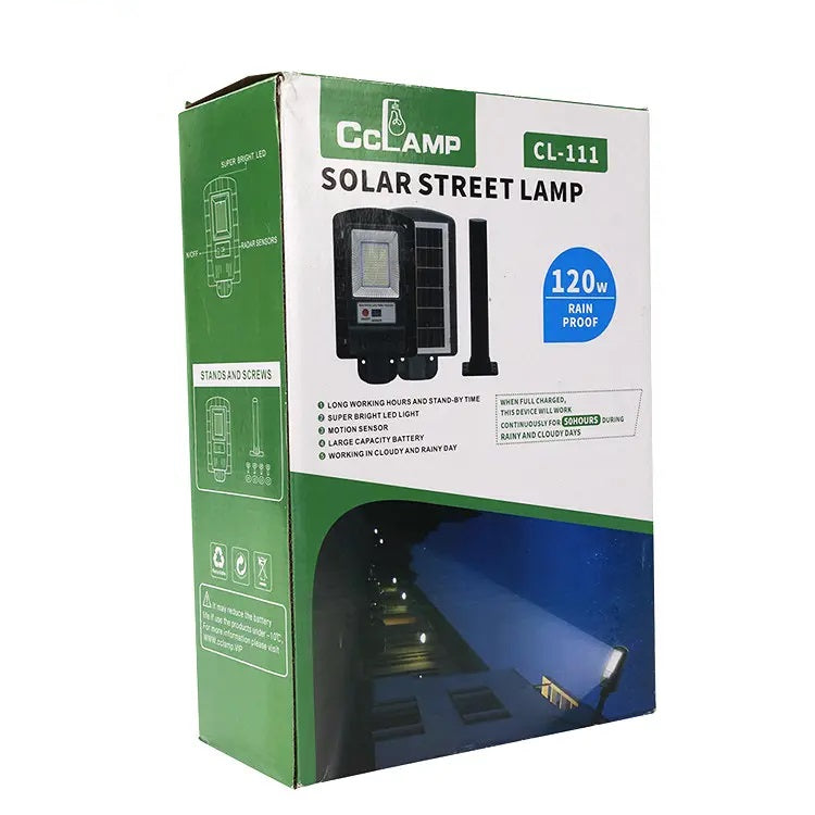 Cargue la imagen en el visor de la galería, Lampara Solar Exterior Recargable 120W Clamp CL-111 ¡Envío Gratis!
