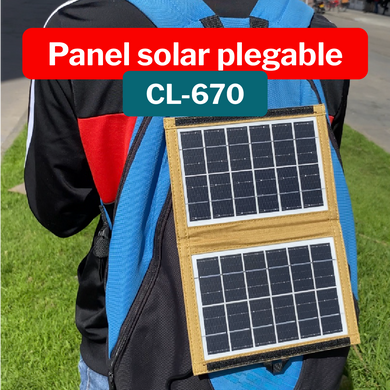 Panel Solar Plegable 7W Clamp CL-670