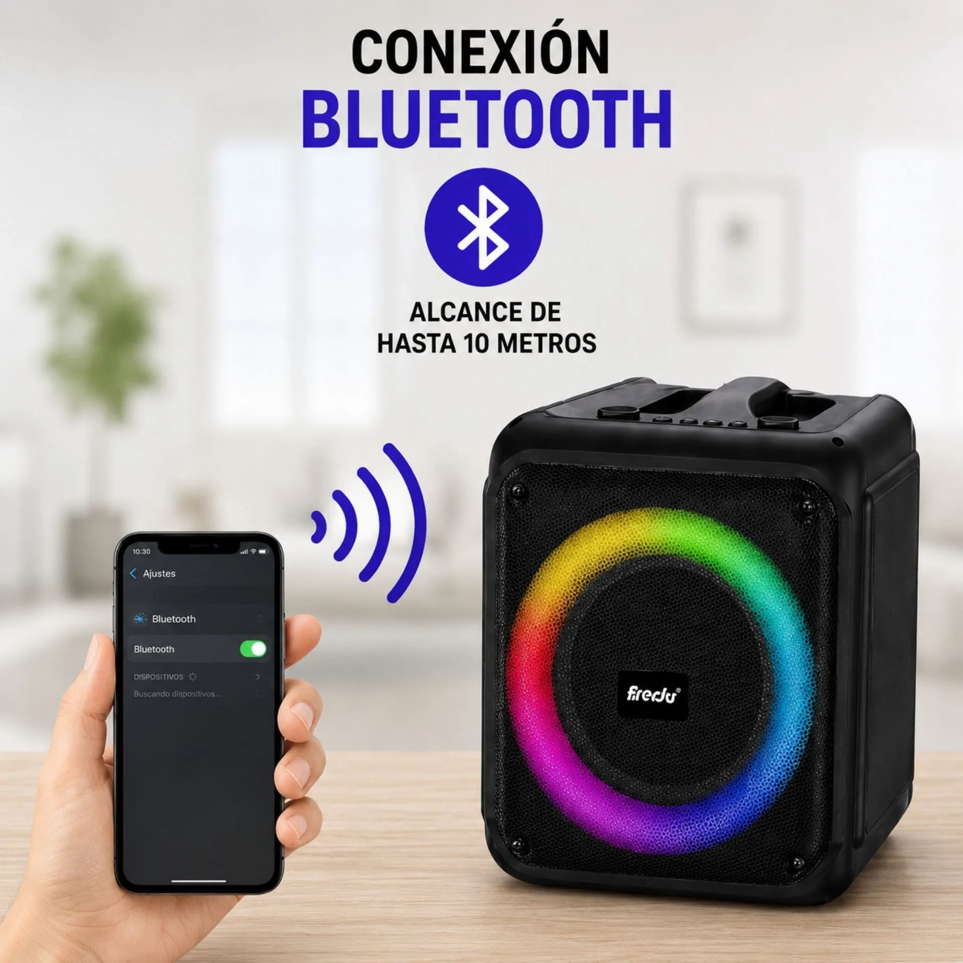 Cabina Bluetooth 6.5 Pulgadas Con Micrófono Inalámbrico BRODU BTS-1935