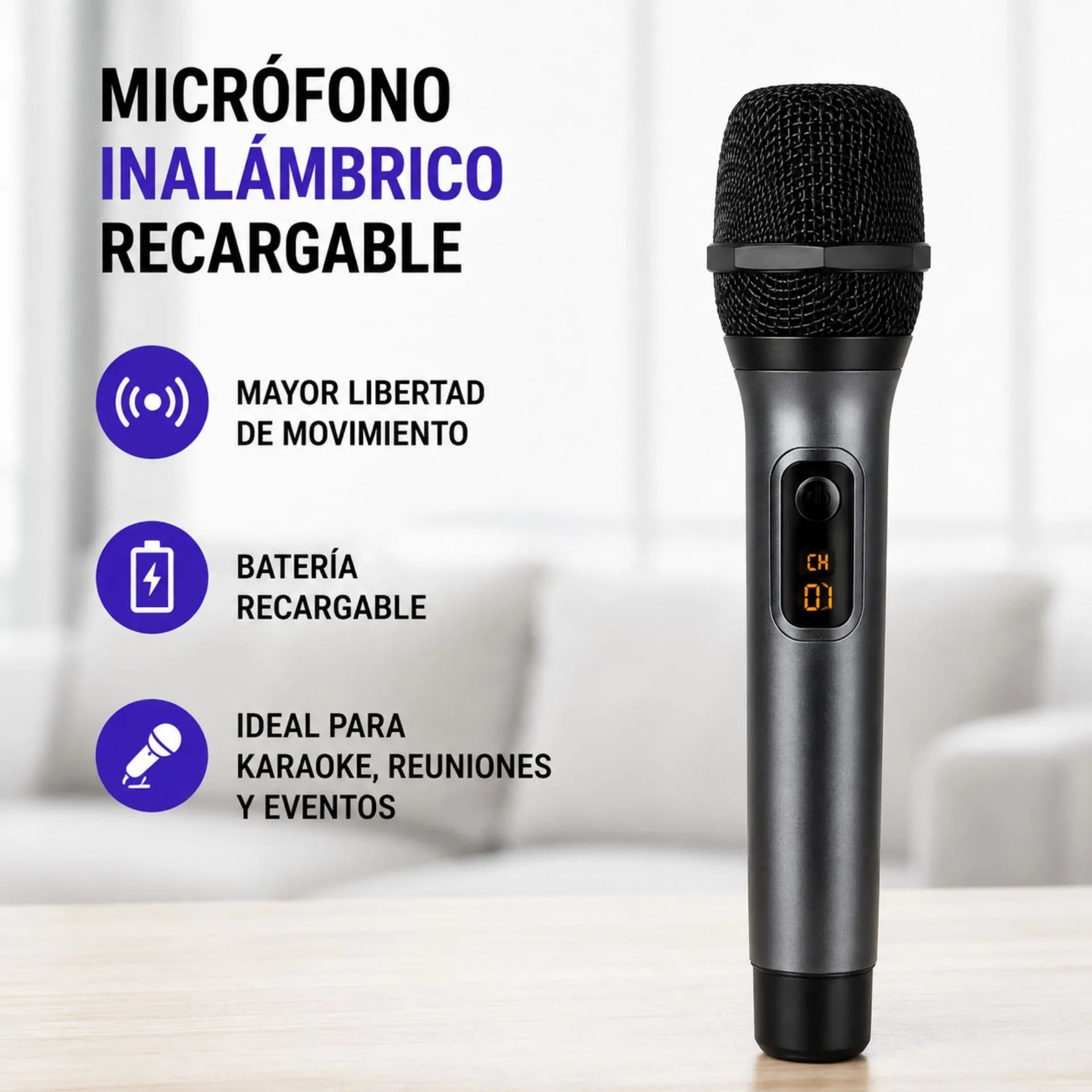 Cabina Bluetooth 6.5 Pulgadas Con Micrófono Inalámbrico BRODU BTS-1935