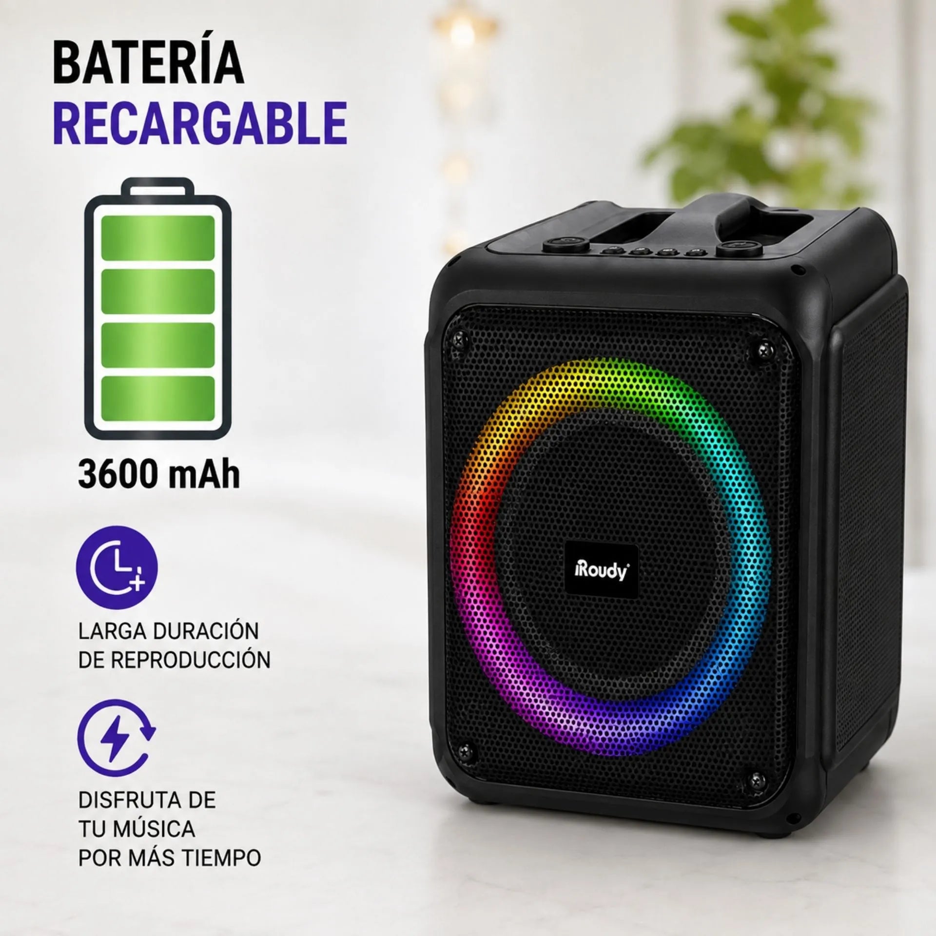 Cabina Bluetooth 6.5 Pulgadas Con Micrófono Inalámbrico BRODU BTS-1935