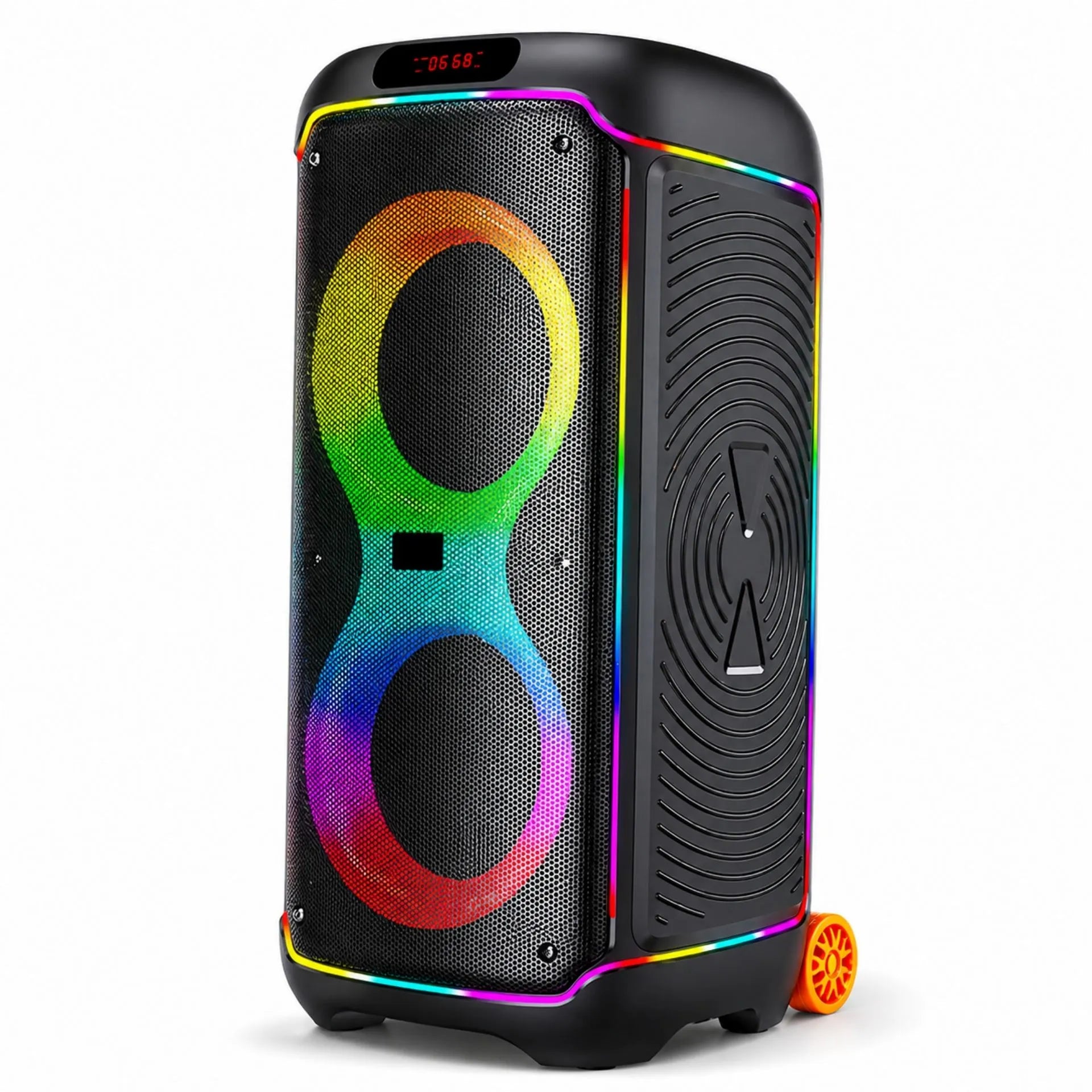 Cabina Bluetooth Doble 8" Con 2 Micrófonos Inalámbricos BRODU BTS-2368