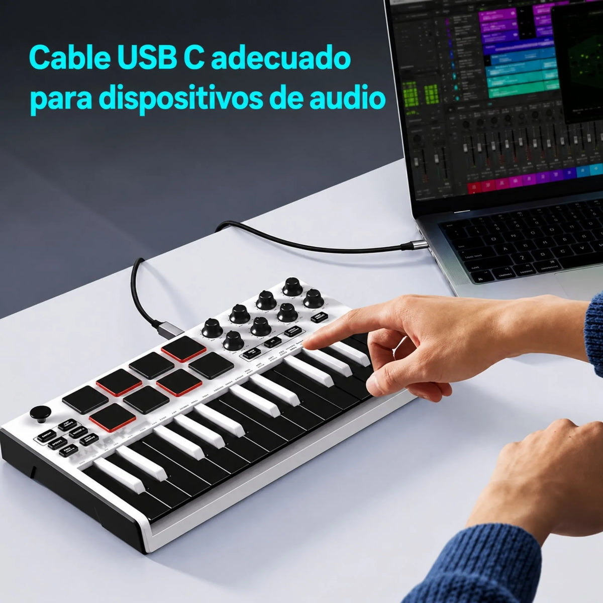 Cable De Impresora USB Tipo C a USB Tipo B LJ-73 TYPEC