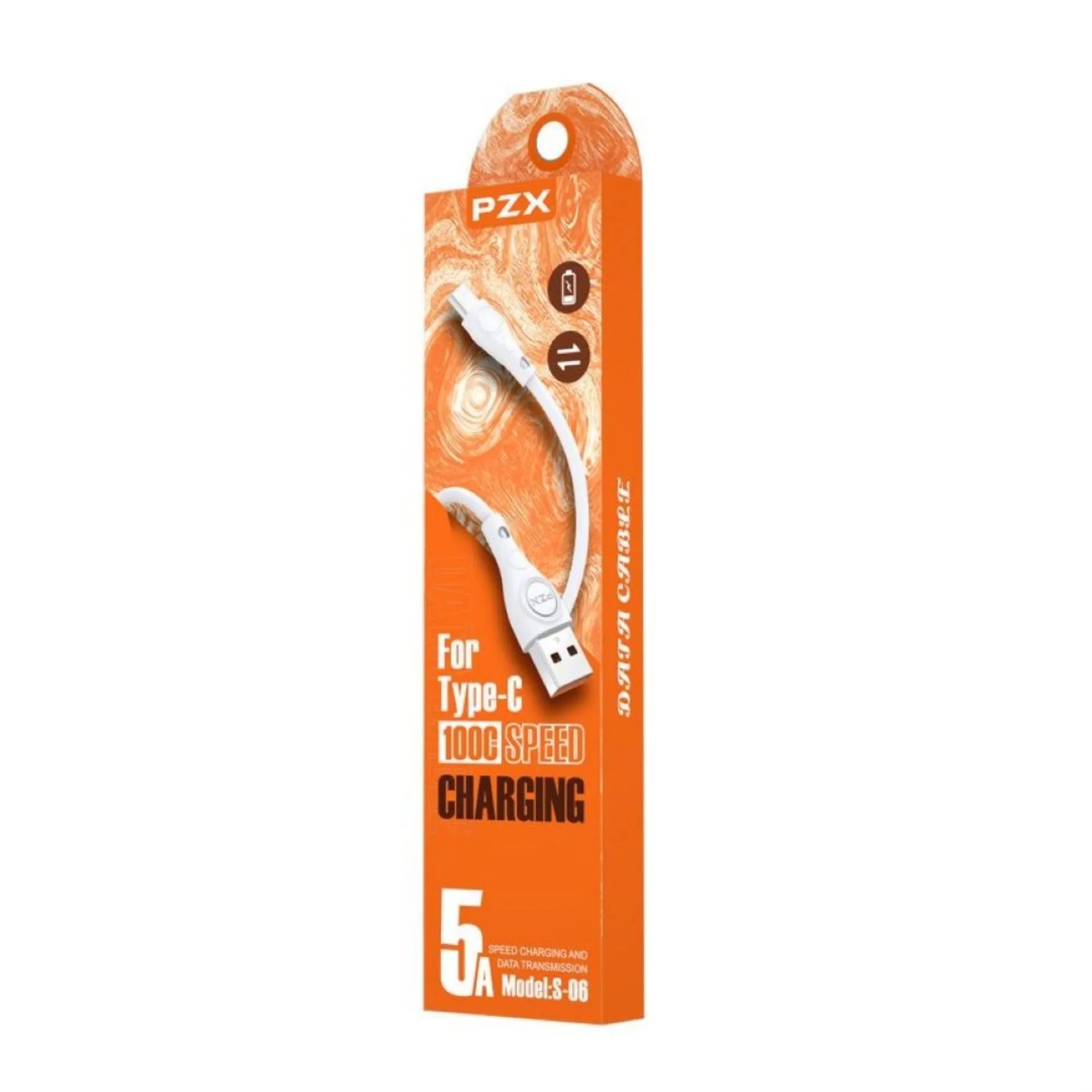 Cable De Datos Tipo C 5A Para Celular 1 Metro PZX S-06