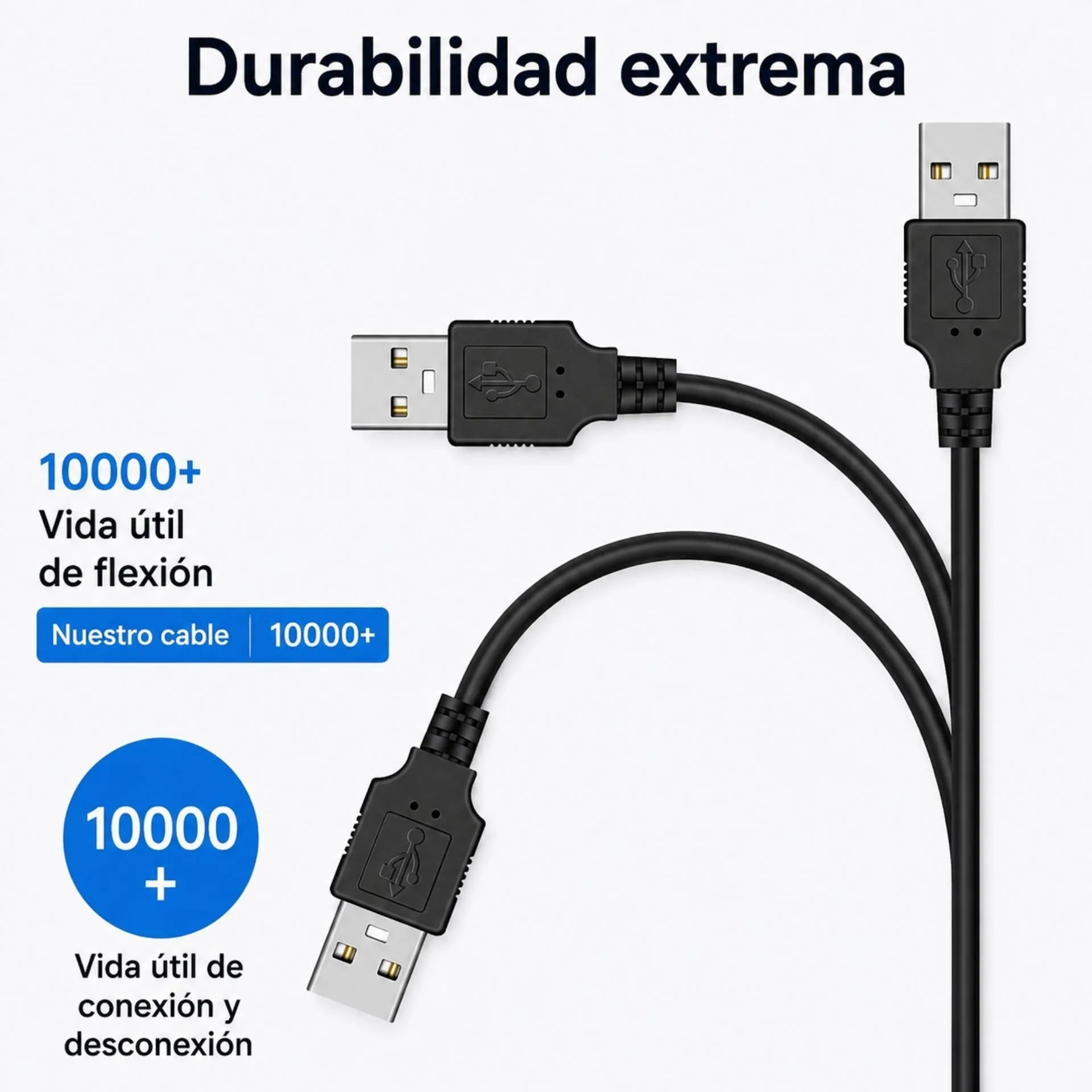 Cable USB A A Mini USB Tipo B 5 Pines 1.8 Metros UC-021A
