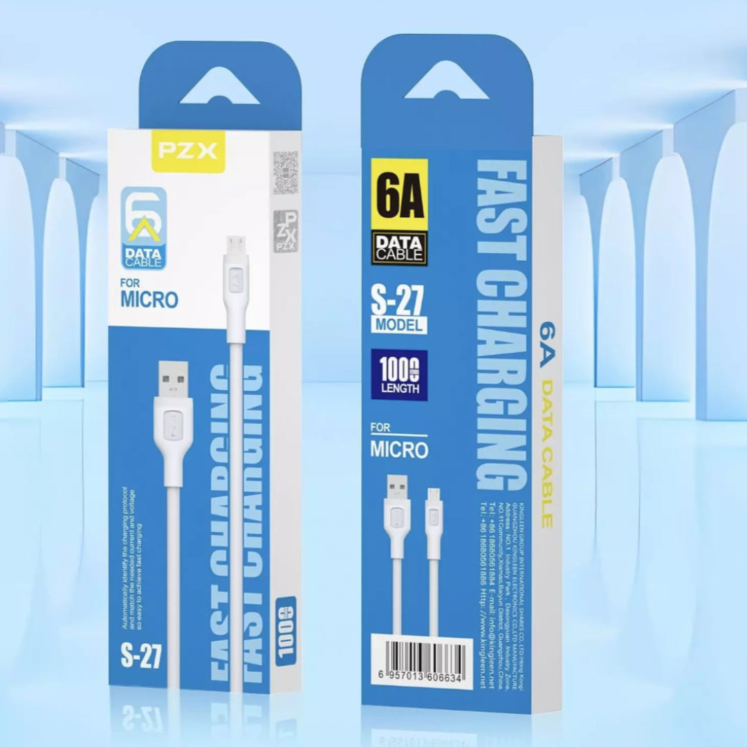 Cable PZX Usb a Micro 6 Amperios S-27