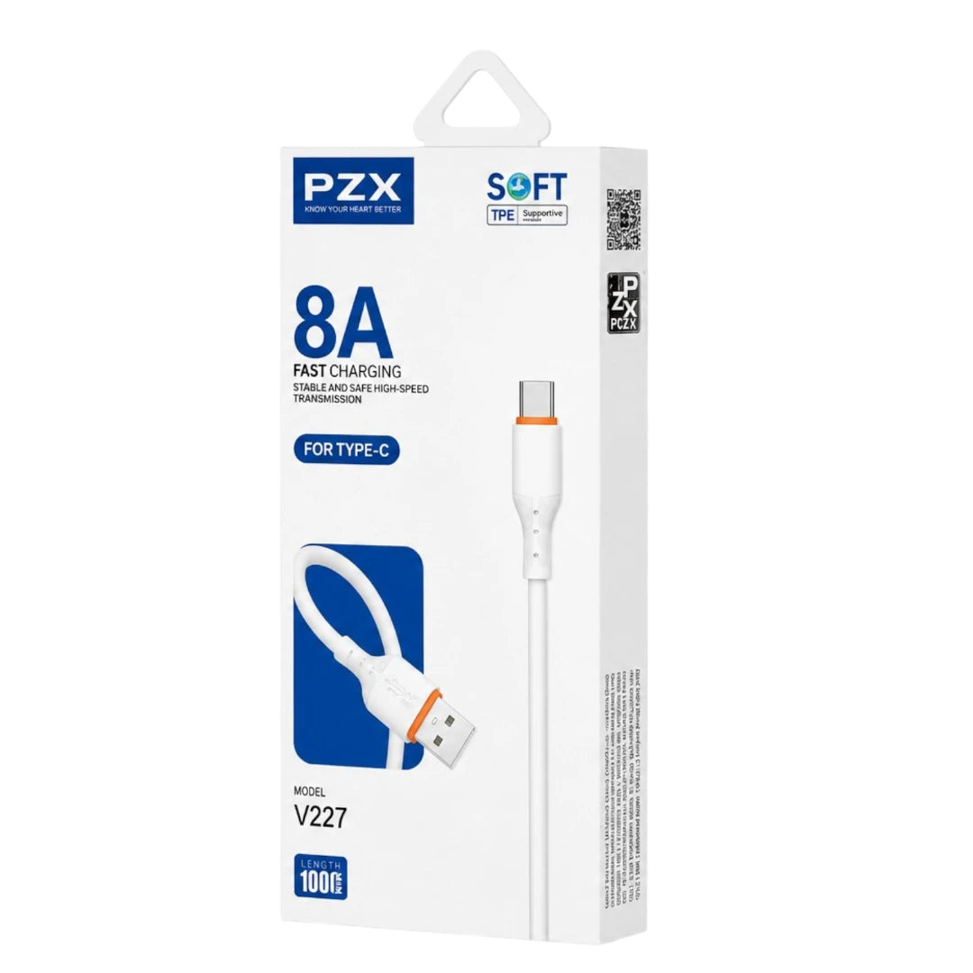 Cable PZX De Carga De Usb a Typec Con Intensidad de 8 Amperios V227