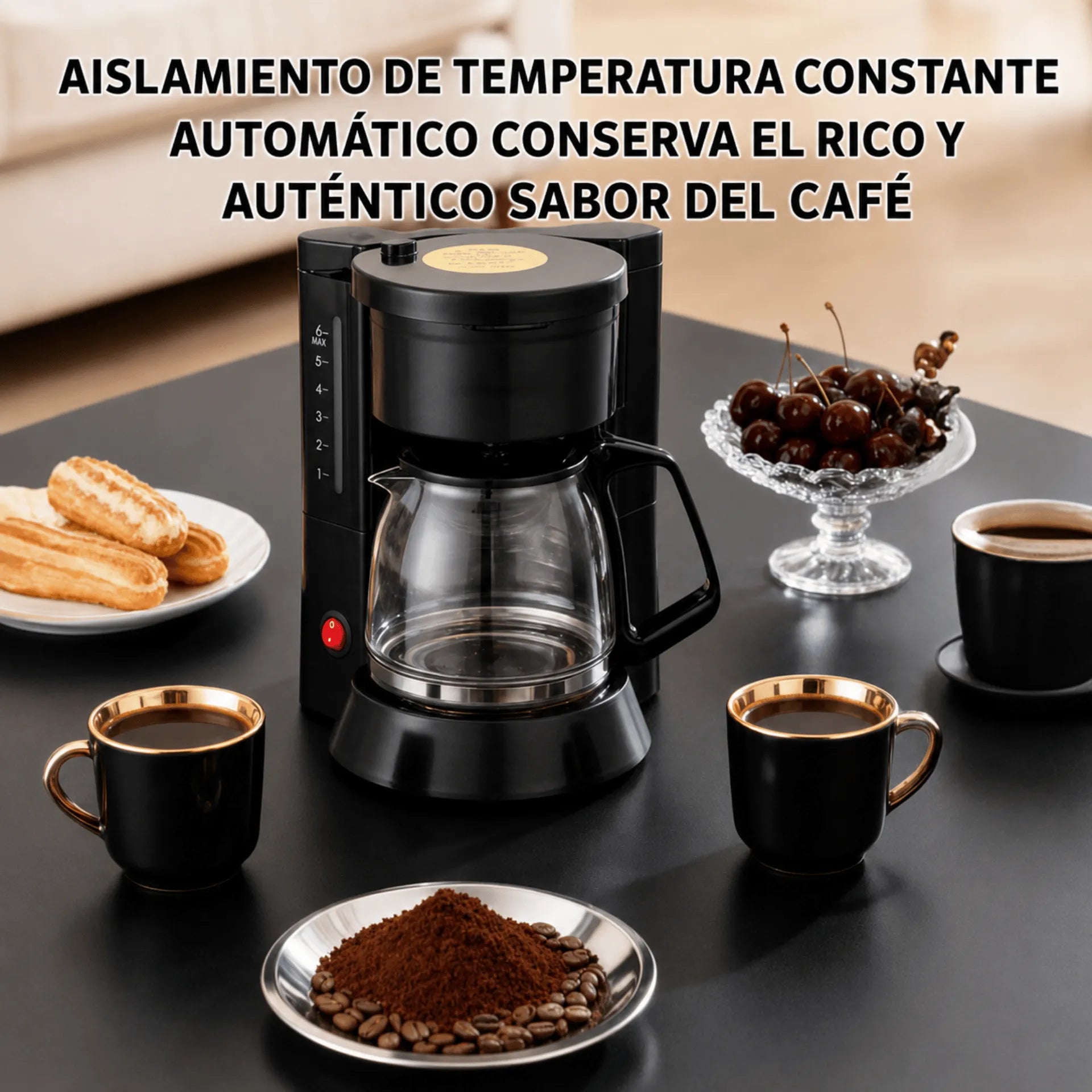 Cafetera Eléctrica Sokany 850 ml 450W Con Función Mantener Caliente SK-04048